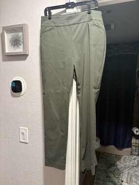 Chico's Olive Green Stretch Dress Pants